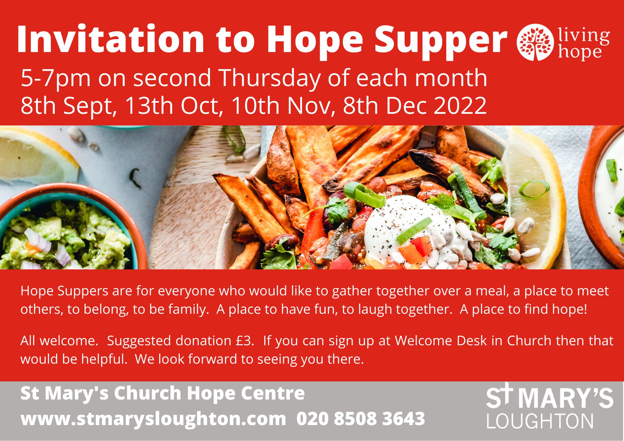 Hope Supper leaflet Sept -Dec 